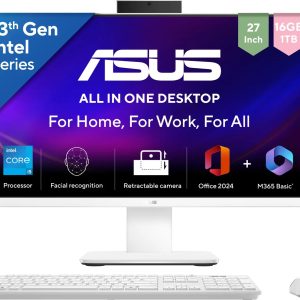 ASUS V400 AiO Series V470VA-KWPE005WS, All in One Desktop, 13th Gen Core i5 (16 GB DDR5/1 TB SSD/Windows 11 Home/27 Inch Screen/V470VA-KWPE005WS) with MS Office (White, 21 cm x 61.3 cm x 44.7 cm, 9 kg)