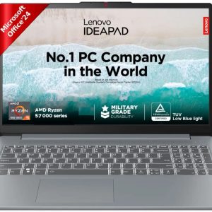 Lenovo IdeaPad Slim 3 with 1Yr ADP AMD Ryzen 5 Quad Core 7520U - (16 GB/512 GB SSD/Windows 11 Home) 15AMN8 Thin and Light Laptop (15.6 Inch, Arctic Grey, 1.62 kg, With MS Office)
